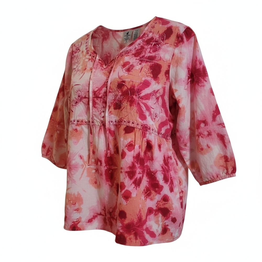 Carribbean Joe Tie Dye Cotton Top